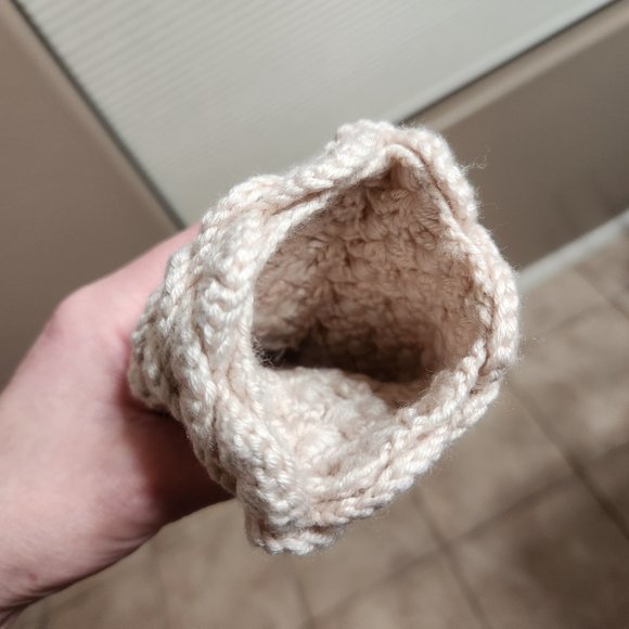 NEW Fingerless owl mittens cute crochet knit kawaii bird gloves - Picture 7 of 11